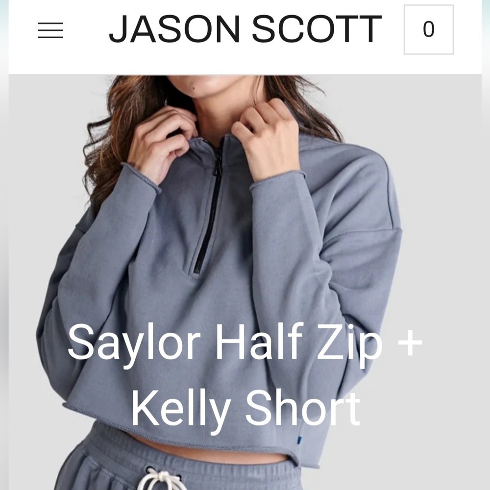 Jason Scott  Half Zip Pullover NWT